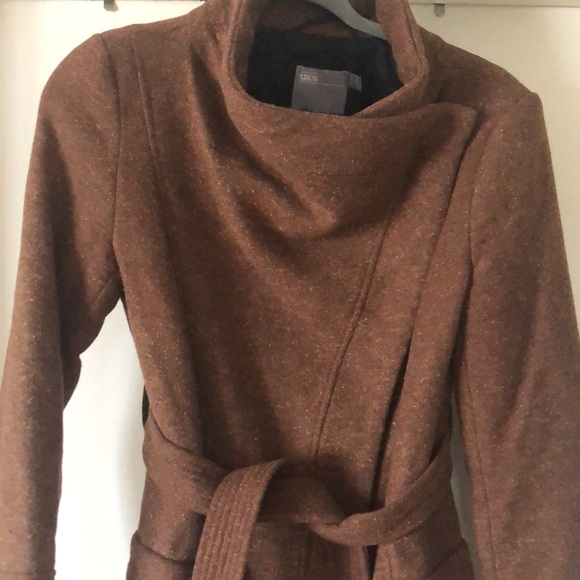 ASOS Women Wool Blend Mocha Brown Winter Coat - Picture 1 of 8